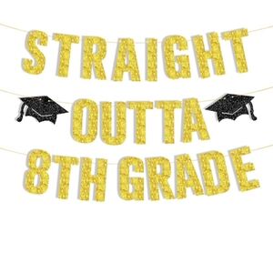 Straight outta 8th grade banner and decor